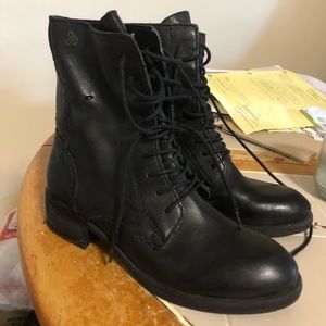 Leather boots